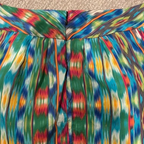 Anthropologie Edme & Esyllte silk watercolor print skirt - Picture 6 of 7